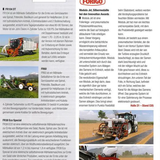 Redazionale su speciale AGRITECHNICA 2019 di MMA uai