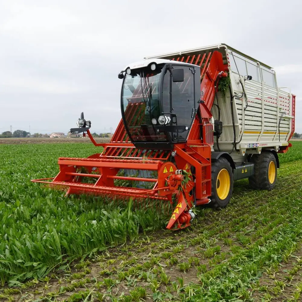 Raccoglitrice ideale per la raccolta di ortaggi ed erbe aromatiche per il settore industriale